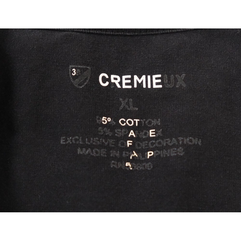 Cremieux Shirt Mens XL Black Long Sleeve Crewneck Cotton Blend Logo Casual Top - Picture 6 of 6